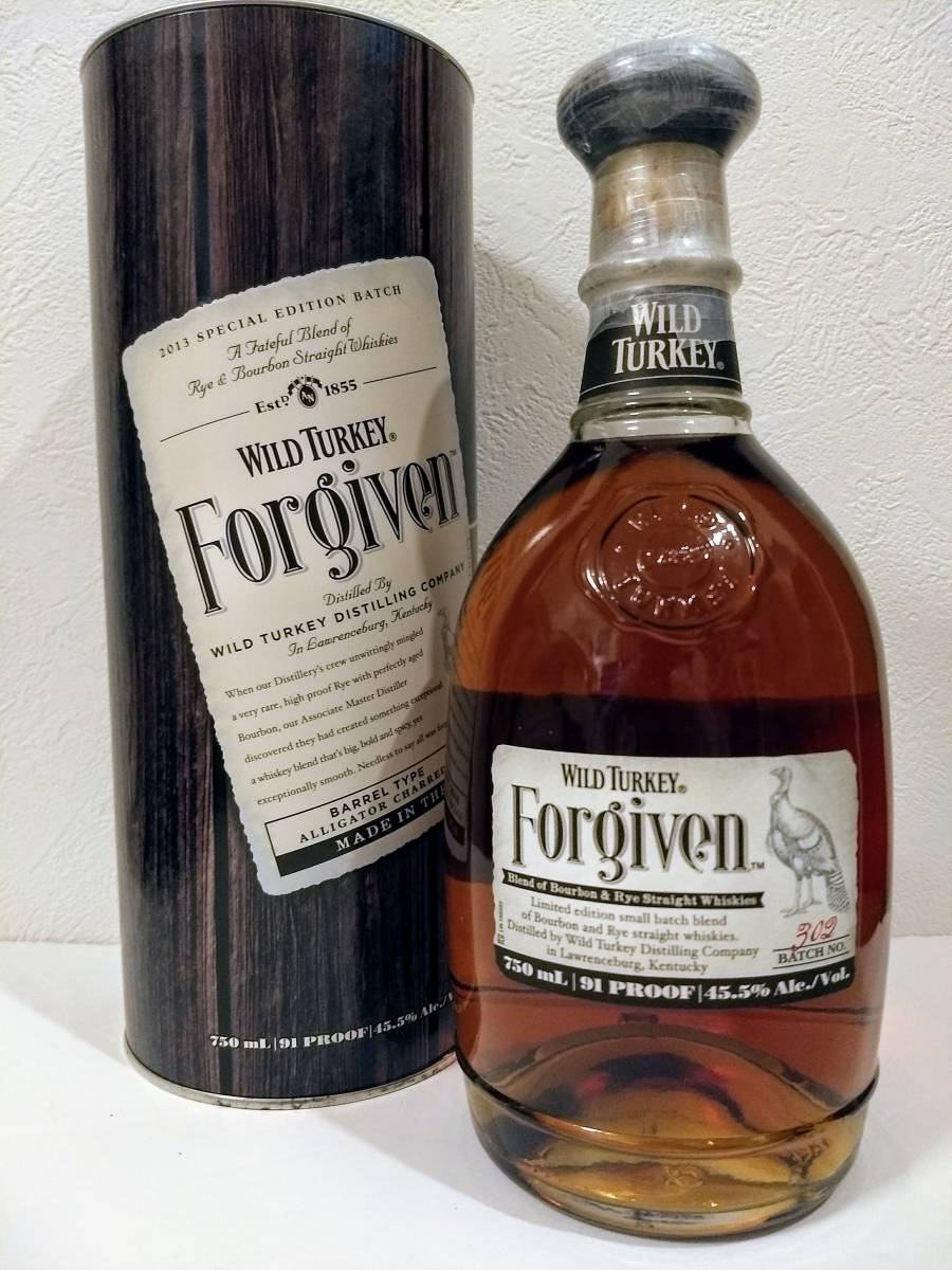 希少ワイルドターキー Forgiven（フォーギブン）バッチナンバー302