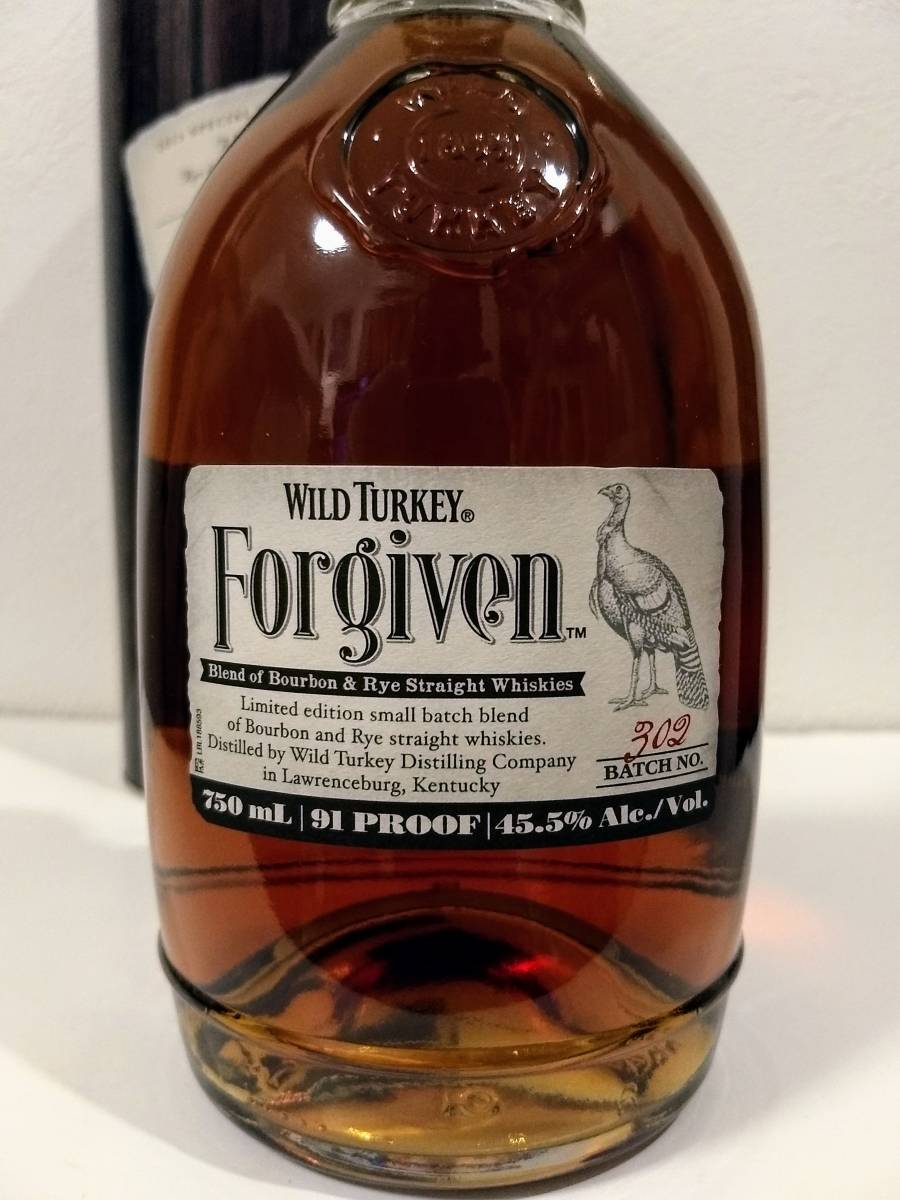 希少ワイルドターキー Forgiven（フォーギブン）バッチナンバー302