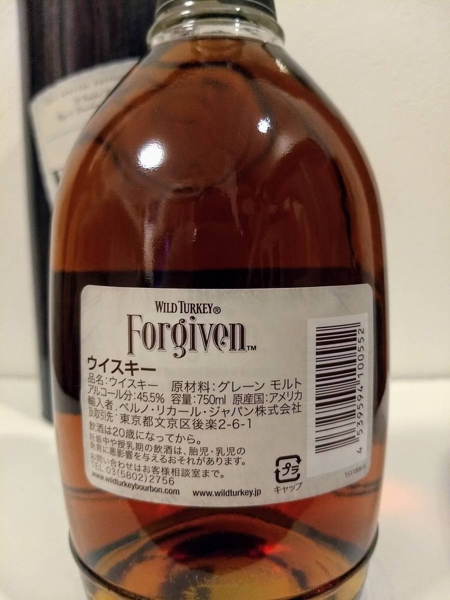 希少ワイルドターキー Forgiven（フォーギブン）バッチナンバー302