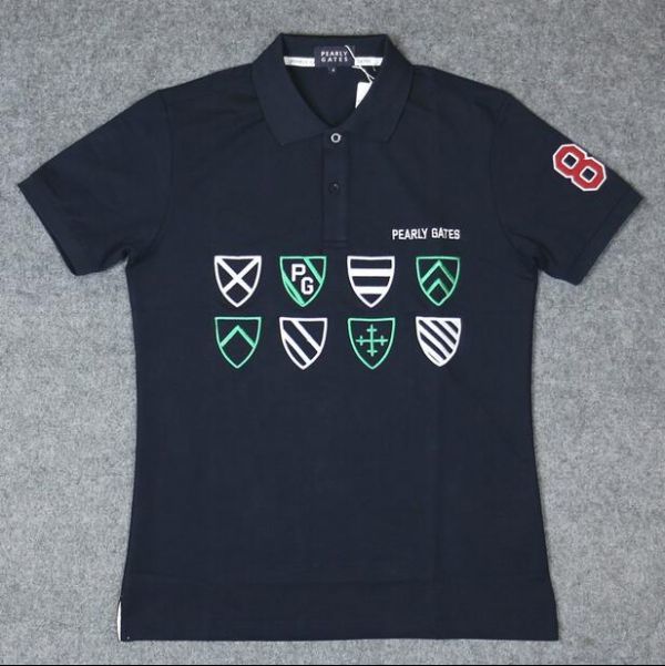 ゴルフ　PEARLY GATES　 パーリーゲイツ　　　 メンズ　　　半袖シャツ　　　　 5 サイズ　　ネイビー_1