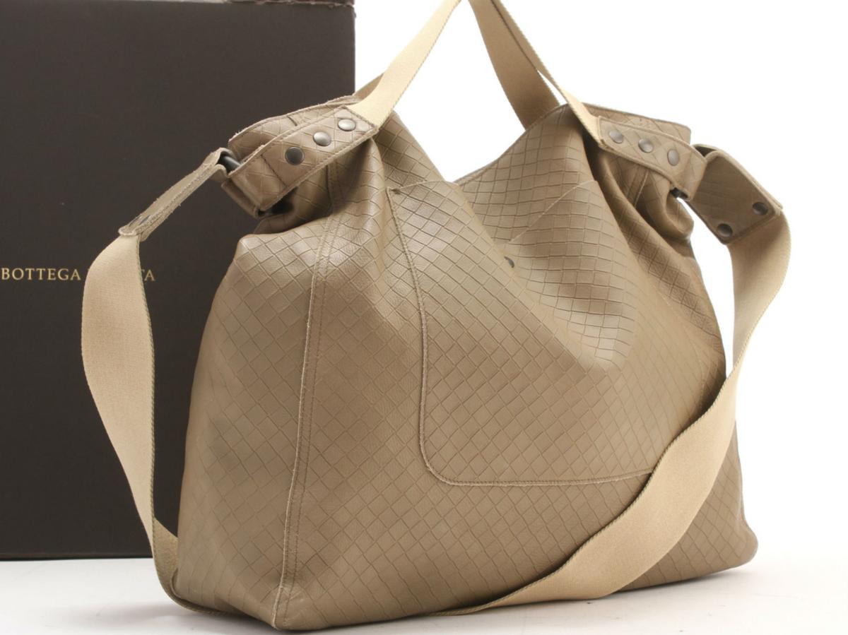 1円 美品 ボッテガ イントレッチオ ミラージュ レザー 2WAY ショルダー 