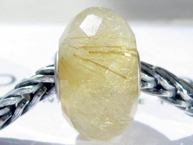 トロールビーズ　ゴールデンルチルクオーツ　2017刻印 トロールビーズ ＊トロールビーズ☆ゴールデンルチルクォーツ(2017限定