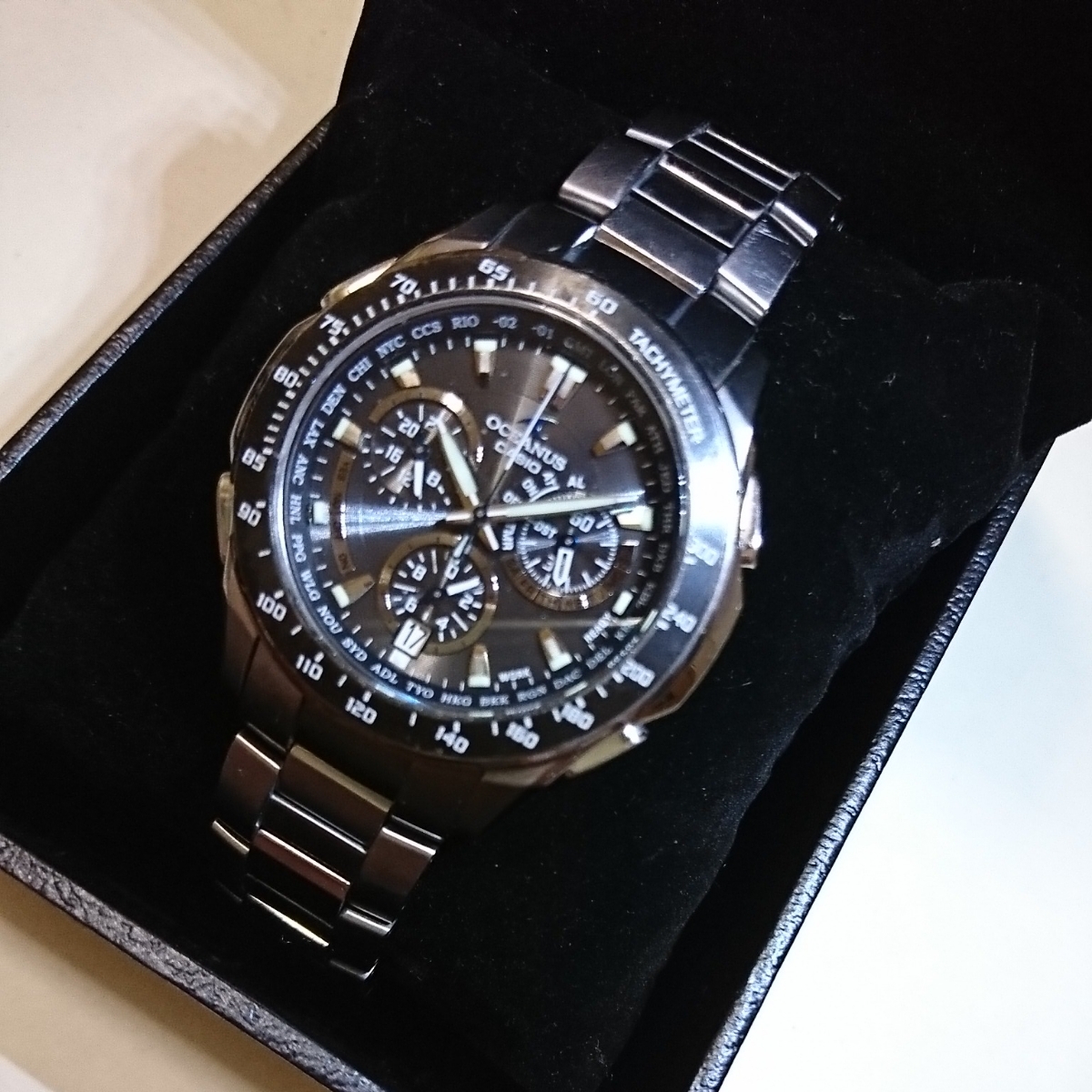 CASIO/オシアナス/OCW-M800TBJ-1AJF/ソーラー電波時計 【公式通販】