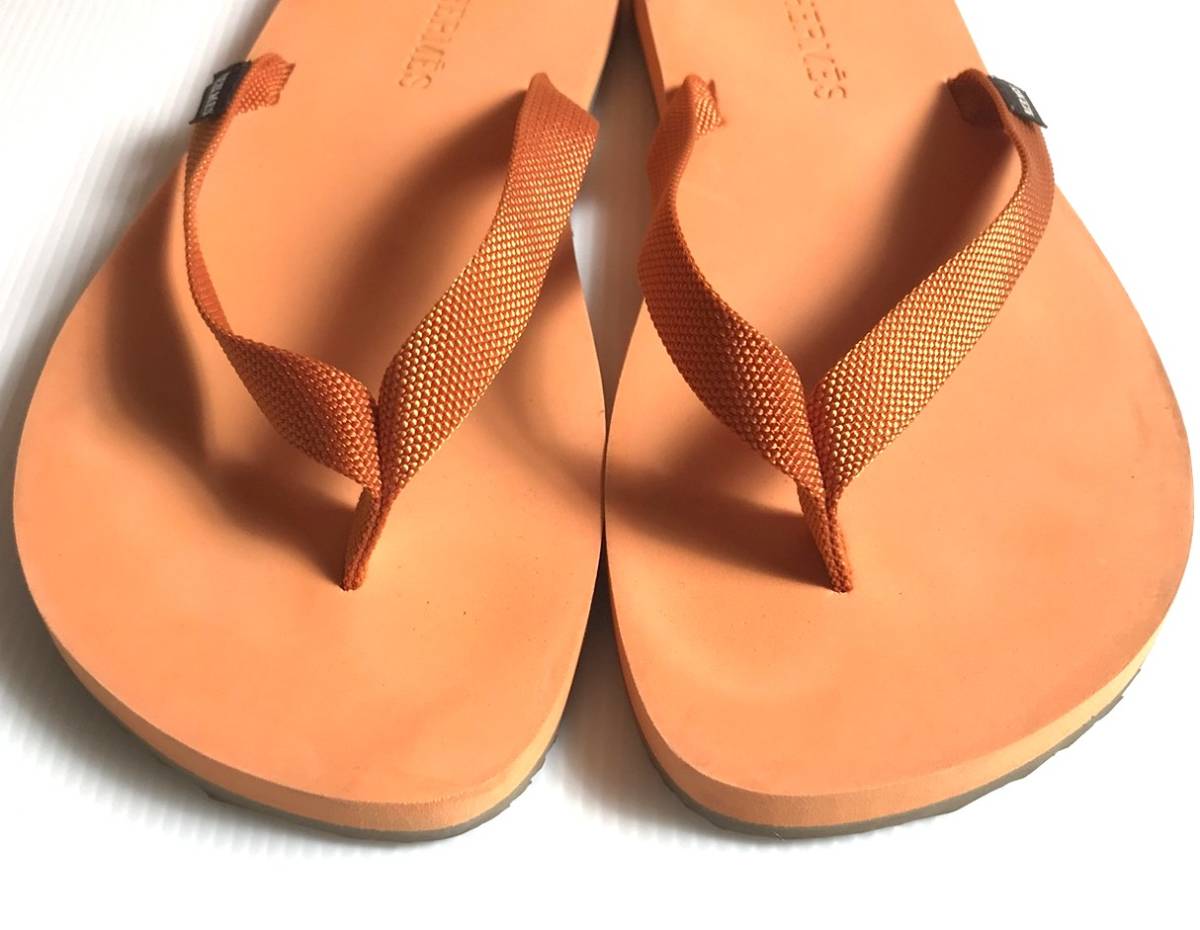 【未使用】エルメス　ビーチサンダル　オレンジ/サイズ38 HERMES - エルメス オラン サンダル オレンジ 38サイズの通販 by