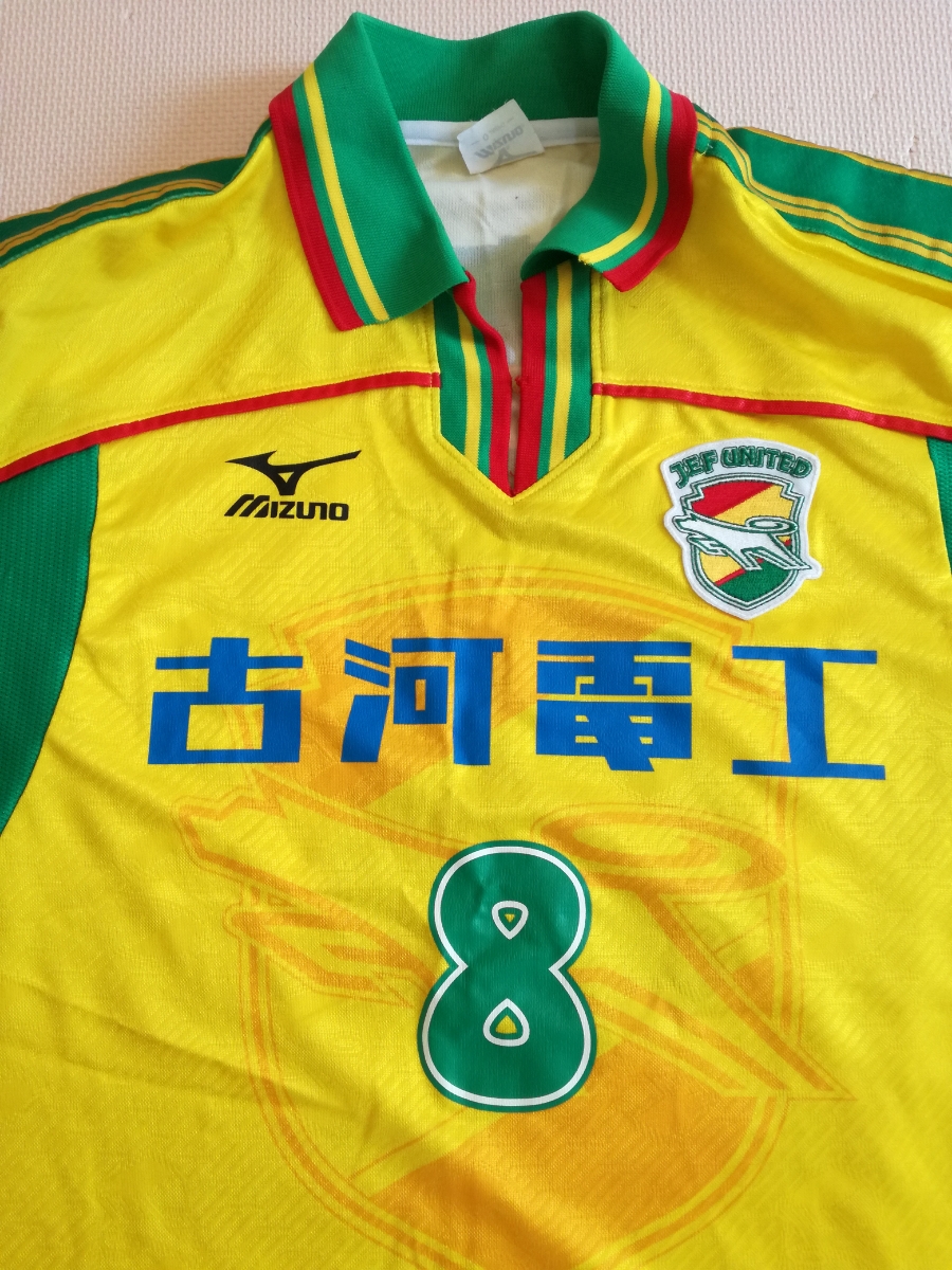 2001年 ジェフ市原 崔龍洙選手支給品 長袖ユニフォームサイン入り 2001