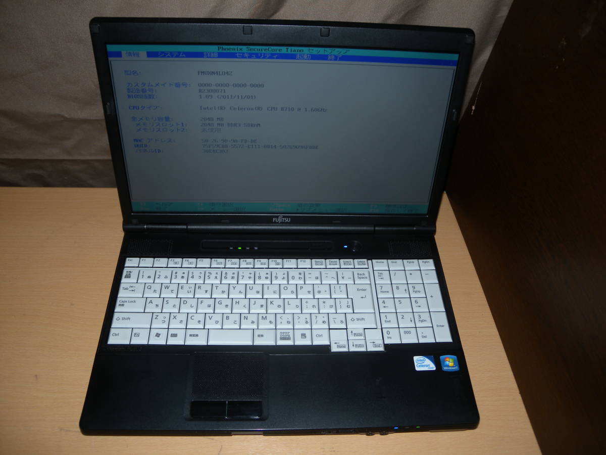☆富士通.LIFEBOOK☆AH42/D☆Pentium B940 2.00GHz/2GB/640GB/Sマルチ 