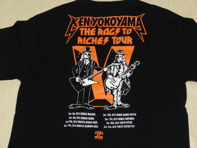 送料無料 美品 ken yokoyama「The Rags To Riches Tour V」限定T