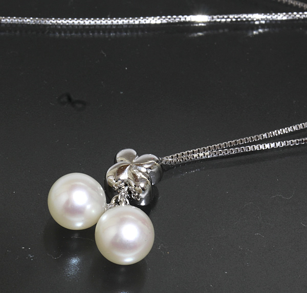 タサキ ネックレスの通販 田崎 7mm パール TASAKI K18WG 中古通販 