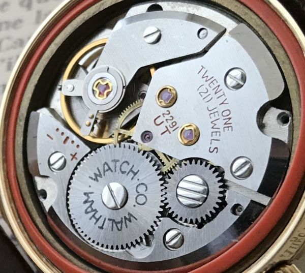 【ゴールドトーンが美しい】ウォルサム☆ アンティーク ヴィンテージ 手巻き メンズ腕時計 極美品_8