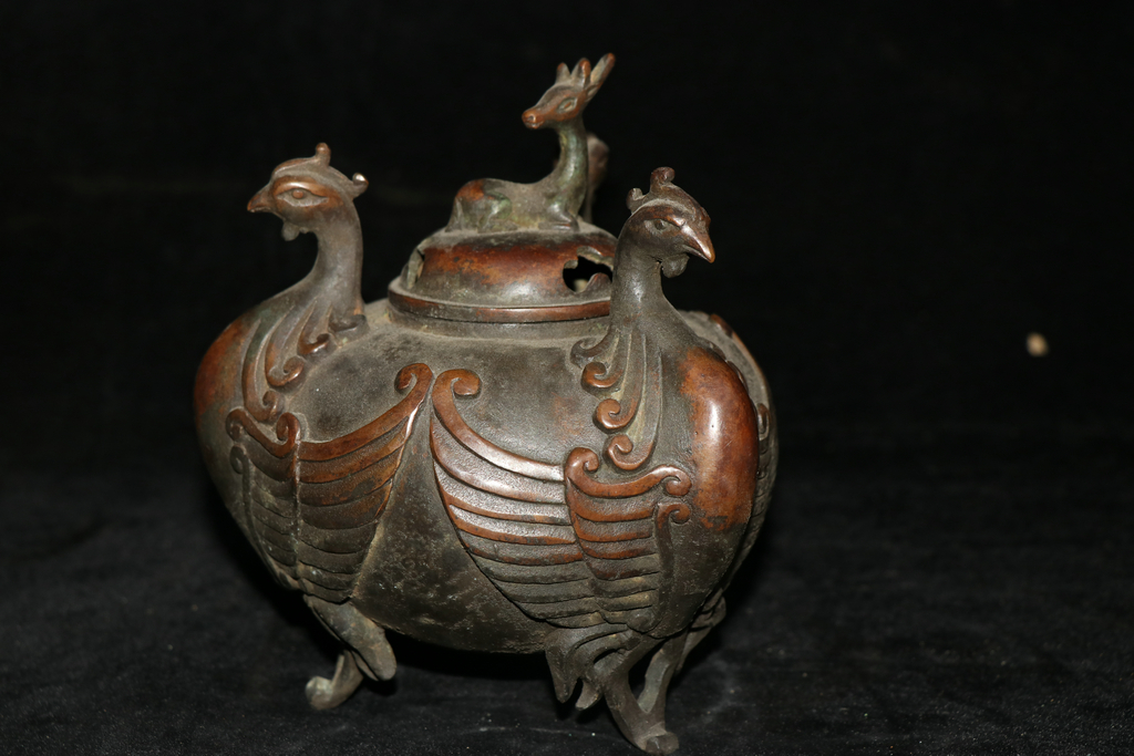 D01149 在銘 本錫製 いぶし 図変り 茶托 5客 托子 丸茶托 本錫製
