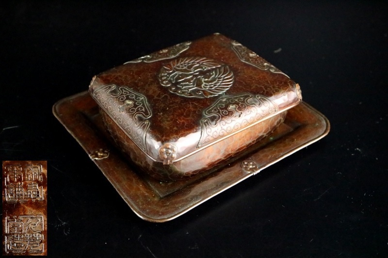 古代毛織式 鳳凰彫刻 伊藤久芳堂 廣島 | kamakuraART 銅蟲喫煙具 Yahoo