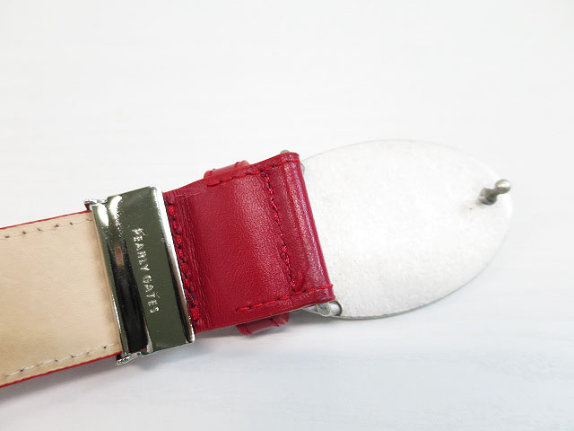 PEARLY GATES パーリーゲイツ 25周年 バックルベルト レッド系