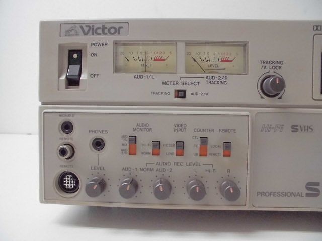 Victor S-VHSビデオレコーダー BR-S800　ジャンク品★506 Victor ビデオデッキ ビクター 業務用ビデオレコーダー Ｖｉｃｔｏｒ 公式