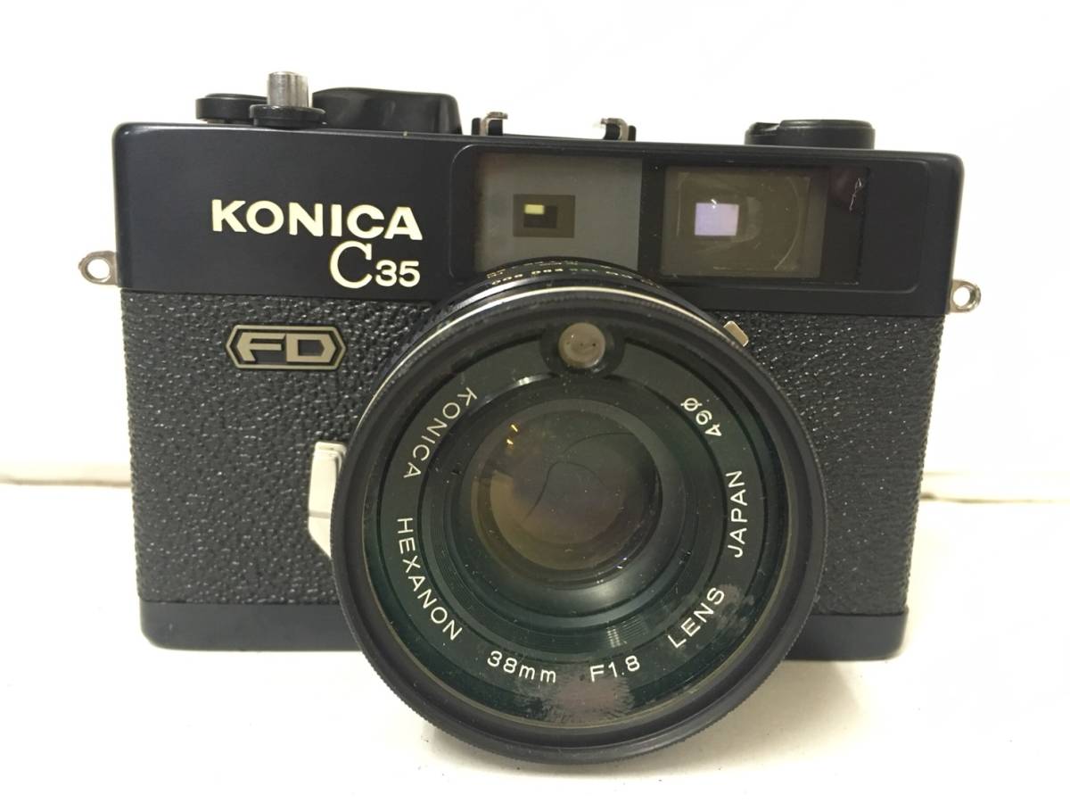 3155: KONICA/コニカ/C35/FD HEXANON 38mm F1.8/フィルムカメラ/動作