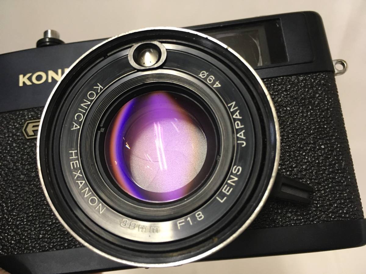 3155: KONICA/コニカ/C35/FD HEXANON 38mm F1.8/フィルムカメラ/動作