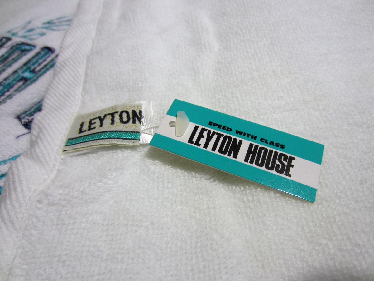 売れ筋】 レイトンハウス タオル 白 刺繍 未使用 LEYTON HOUSE RACING 