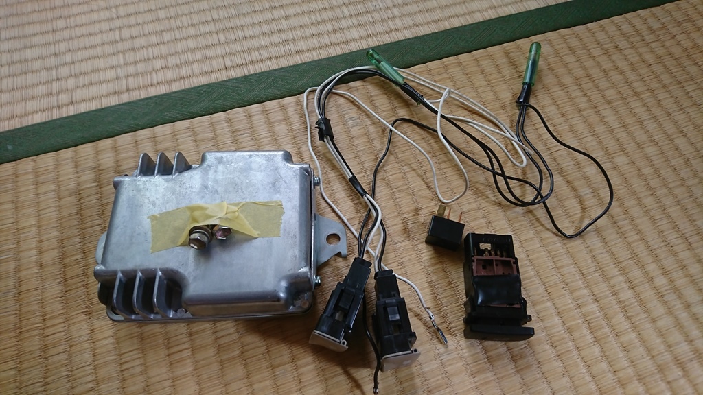ANH10WアルファードAS　純正ＯＰ　ＡＣ１００Ｖ　インバーター　スイッチ　リレー後付けフルセット
