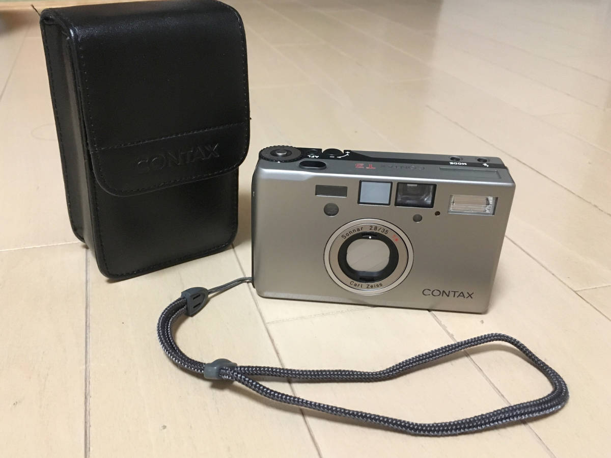 完動品】CONTAX T3 コンパクトフィルムカメラ チタンシルバー CONTAX