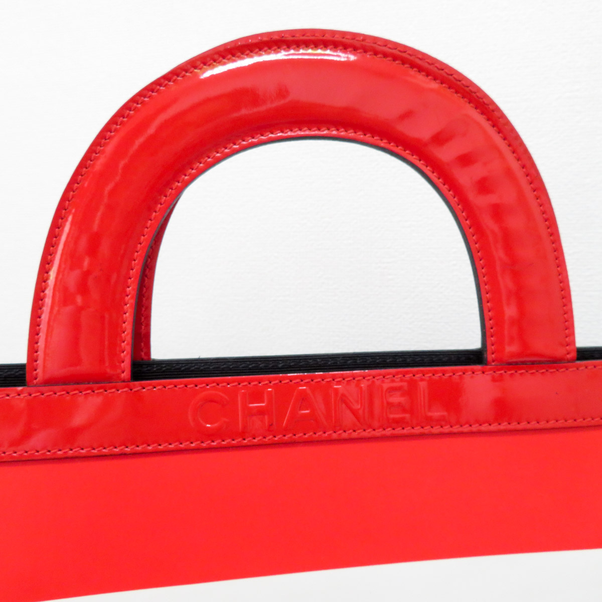 マドモアゼル シャネル チョコバー VUITTON モノグラム ネヴァーフルMM／ショルダー 質イコー 中古 シャネル マドモアゼル トートバッグ ハンドバッグ パテント レザー 質流