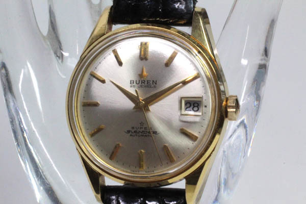 BUREN 25 JEWELS SUPER SLENDER AUTOMATIC 78007 SWISS MADE 分解掃済 