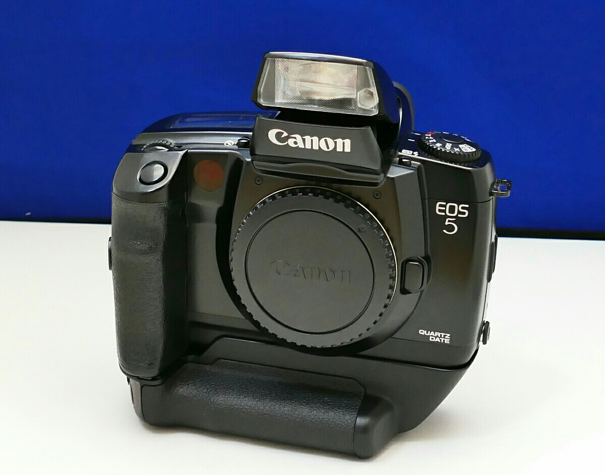 Canon EOS 5 ボディ VG10グリップ付 動作確認済 フィルムカメラ Canon EOS 5 QD バーチカルグリップ VG10 出にあたり動作確認事項