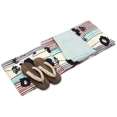 【HOT，SALE】 超売れ筋 12タイプから浴衣が選べる2018浴衣福袋 浴衣3点セット 浴衣+半幅帯+下駄 ポップ カラフル(三点セット)｜売買されたオークション情報、yahooの商品情報をアーカイブ公開 - オークファ その他