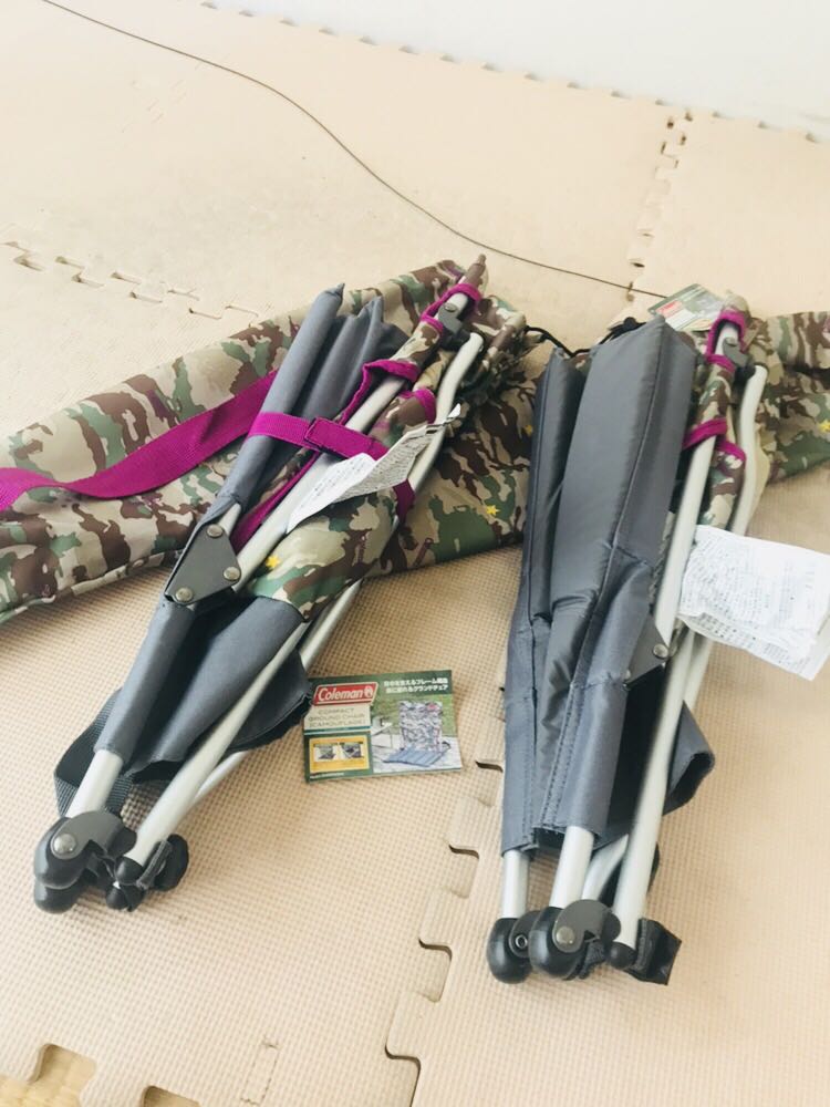 ◇ 美品 ◇ Coleman コールマン グランドチェア 迷彩 カモフラージュ 2