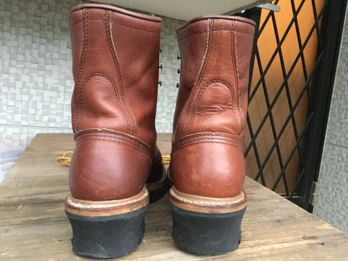即決 希少色 RED WING レッドウィング ANSI Z41 PT91 レザー ロガー 