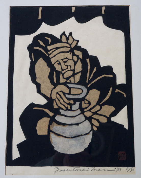 森義利の版画 森義利の版画「暫く」1975 代表作品 ｜ 森義利 公式