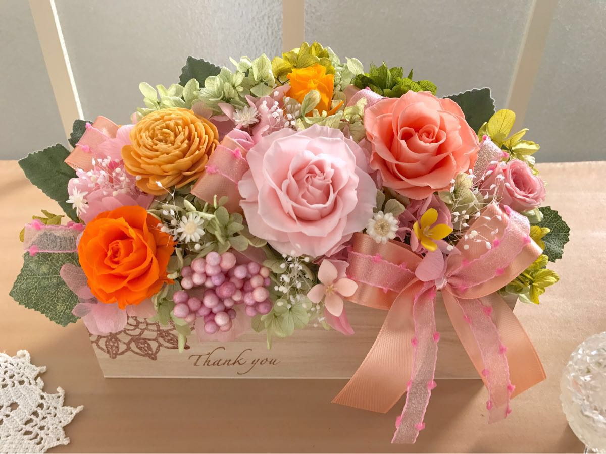 プリザーブドフラワー ラベンダー＆パープル アーチアレンジ