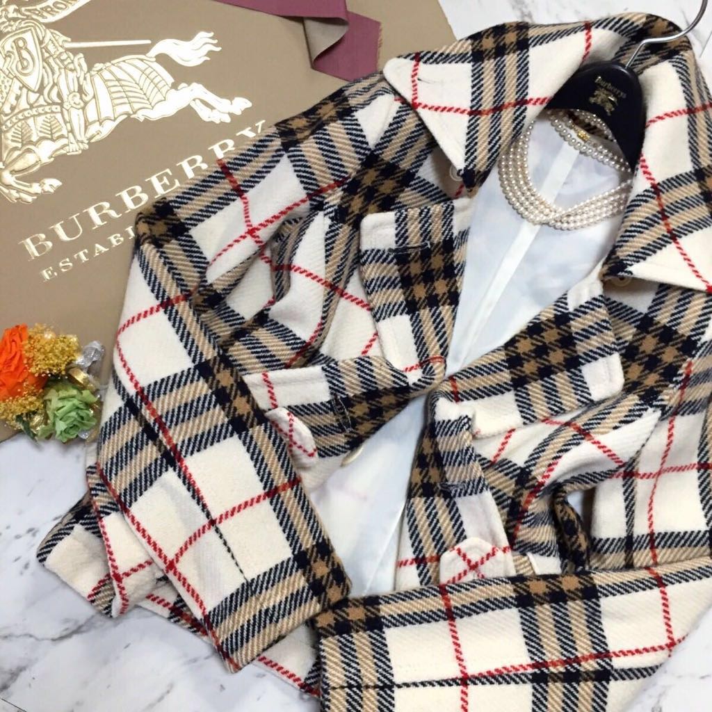 極美品　BURBERRY バーバリー ブルーレーベル ロングコート ノバチェック 超美品 Burberry【綺麗なノバチェック】☆Burberry ロングコート 人気