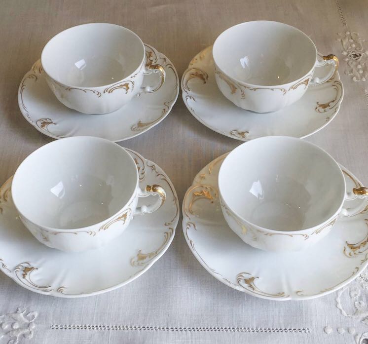 アビランド リモージュ アンティーク カップ ソーサー 4客セット_3