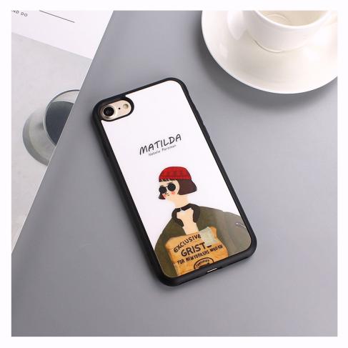 iPhone 7 / 8 LEON マチルダ 白 TPU スマホカバー ケース おしゃれ 映画 個性 耐衝撃 超軽量 高品質_1