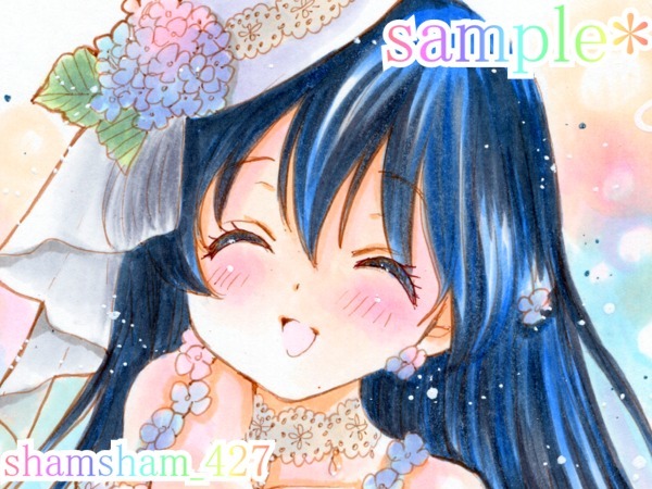 日本の人気店 同人手描きイラスト☆ラブライブ！☆園田海未(花嫁)☆B5