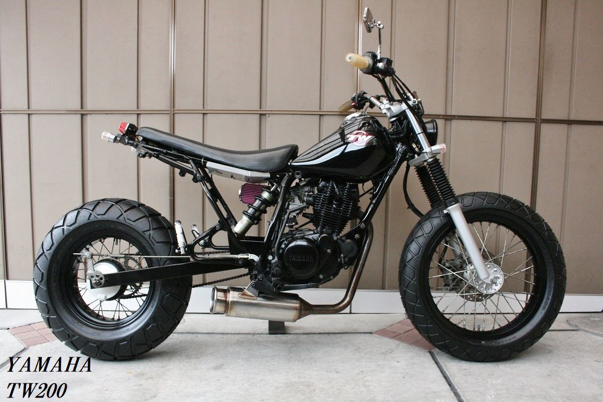 ★26万円　TW200 ディスクブレーキ！セル付き　ヤマハ　ロンスイ　スカチューン ☆TW200☆激シブ！カスタム☆ロンスイ スカチューン☆機関快調！セル