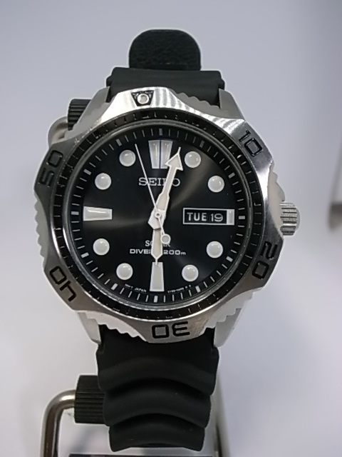 セイコー ソーラー ダイバーズウォッチ 200m SNE107P2 V158-0AE0 SEIKO