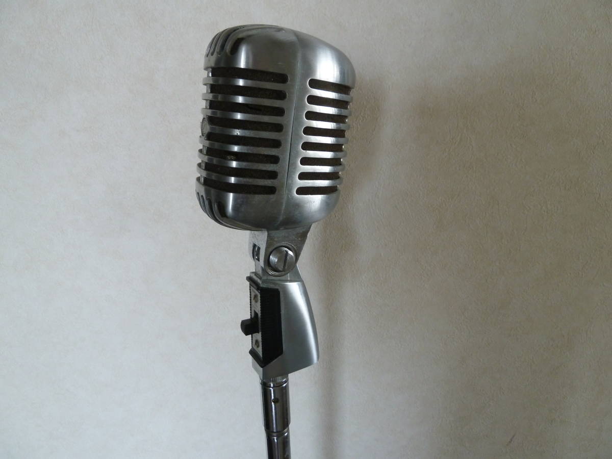 美品SHURE Super 55 ダイナミックマイク、ケーブル付き Shure シュアー 