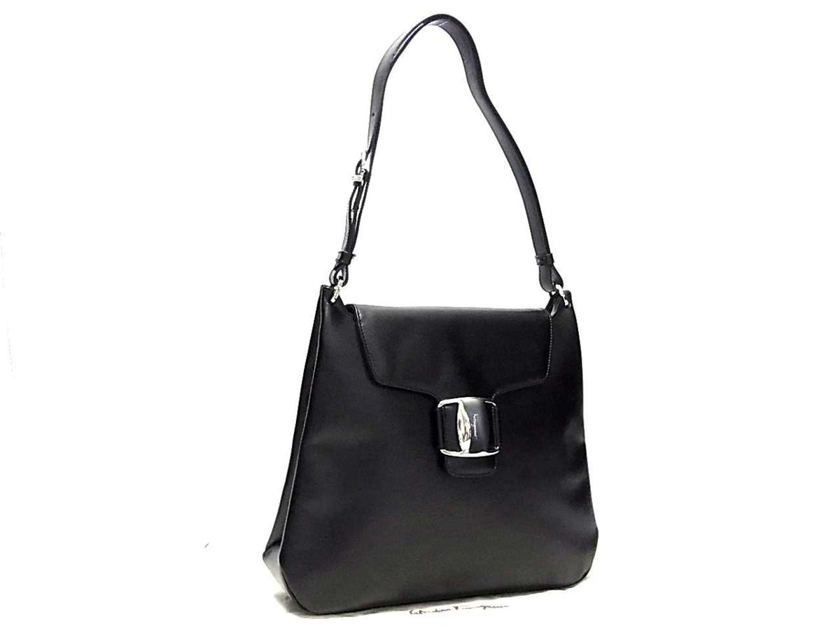 1円 □極美品□ Salvatore Ferragamo フェラガモ ヴァラ レザー ワン 