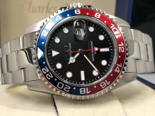 稼働品レア】TECHNOS 1900 メンズ腕時計 クォーツ シルバーカラー 稼働 
