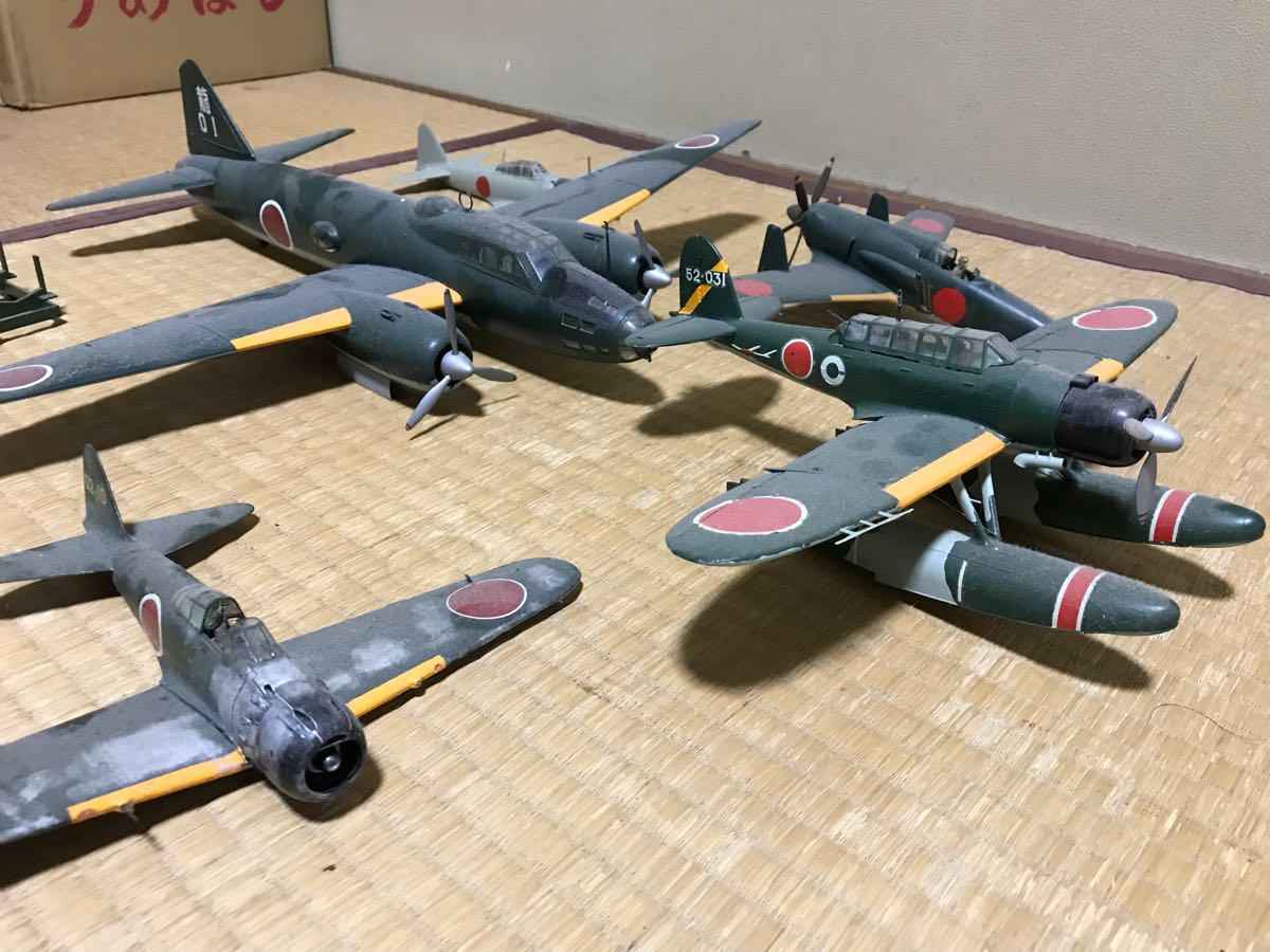 1/48 MM 飛行機 プラモデル ジャンク品 まとめて 零戦 戦闘機 爆撃機