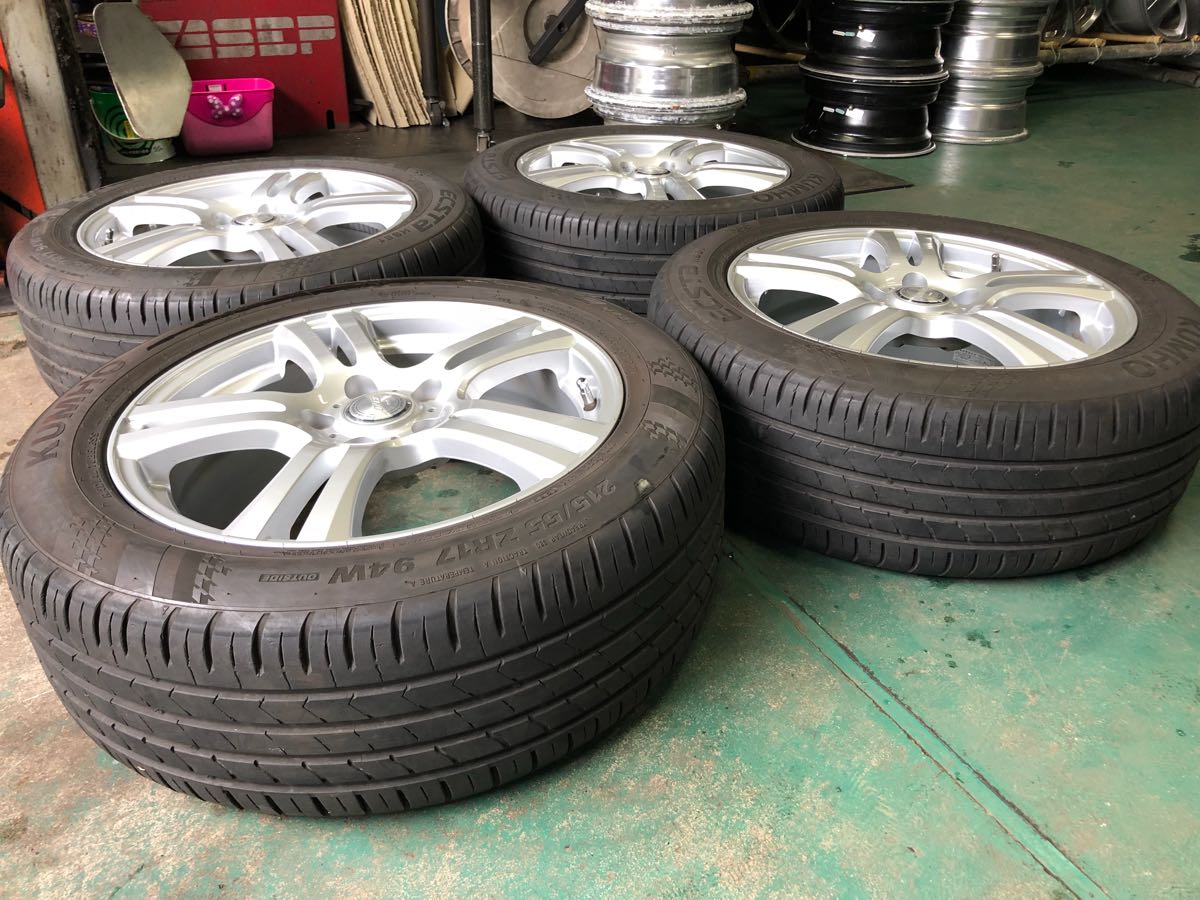 カムリ 215⁄55R17 エスティマ 215／55r17の通販 クラウン ヨコハマ 