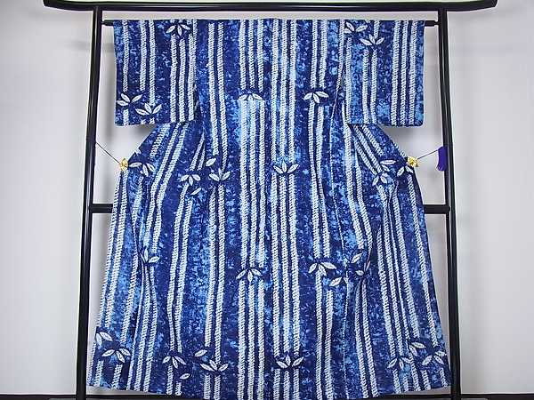 【100%新品，高品質】 ヤフオク ベストストア受賞店 平和屋着物 有松鳴海絞り ねじり縦縞に絞りの葉 浴衣 逸品m807(浴衣（単体）)｜売買されたオークション情報、yahooの商品情報をアーカイブ公開 - オークファン その他