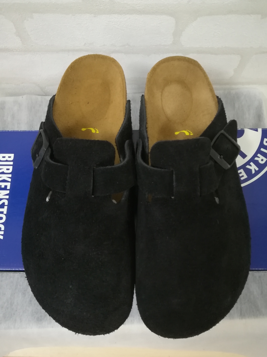BIRKENSTOCK ビルケンシュトック ボストン スエード ブラック 38 24.5