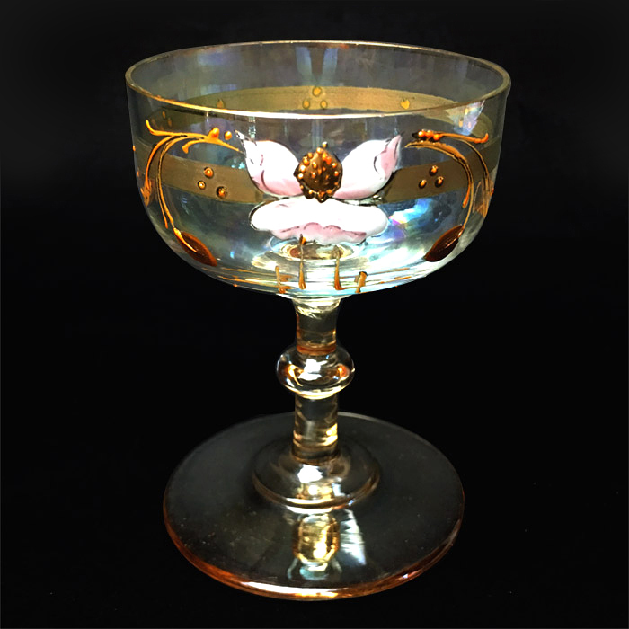 BACCARAT バカラ グラス 金彩 エナメル彩 アンティーク① BACCARAT