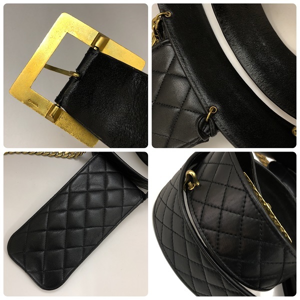 CHANEL シャネル マトラッセ ベルト ポーチ 美品 ヴィンテージ 85/34