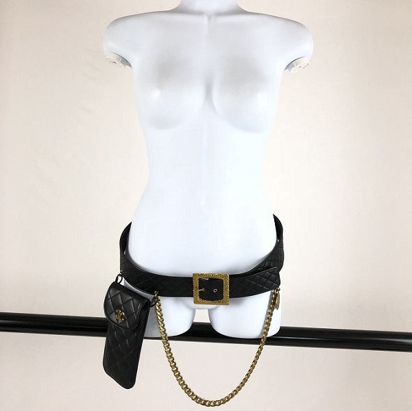 CHANEL シャネル マトラッセ ベルト ポーチ 美品 ヴィンテージ 85/34