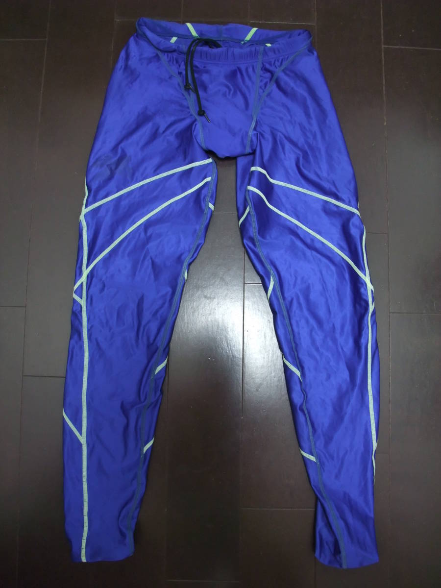 レア ハイドロSP 特注品 asics ブルー×イエロー SS 競パン ロング
