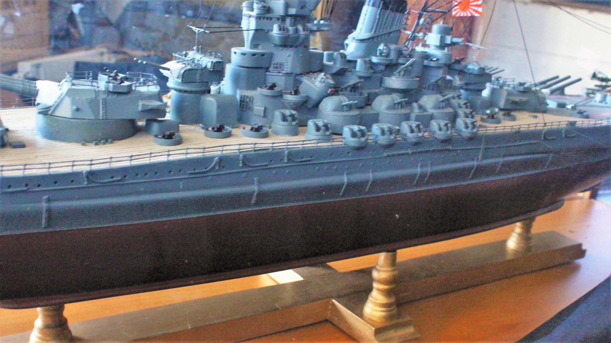 97BCS 日本海軍 戦艦 大和 精密完成模型（アクリルケース付）船 特大 
