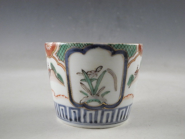 古伊万里 蕎麦猪口 | iichi 江戸後期 金直し 骨董 R0503ダC 染付