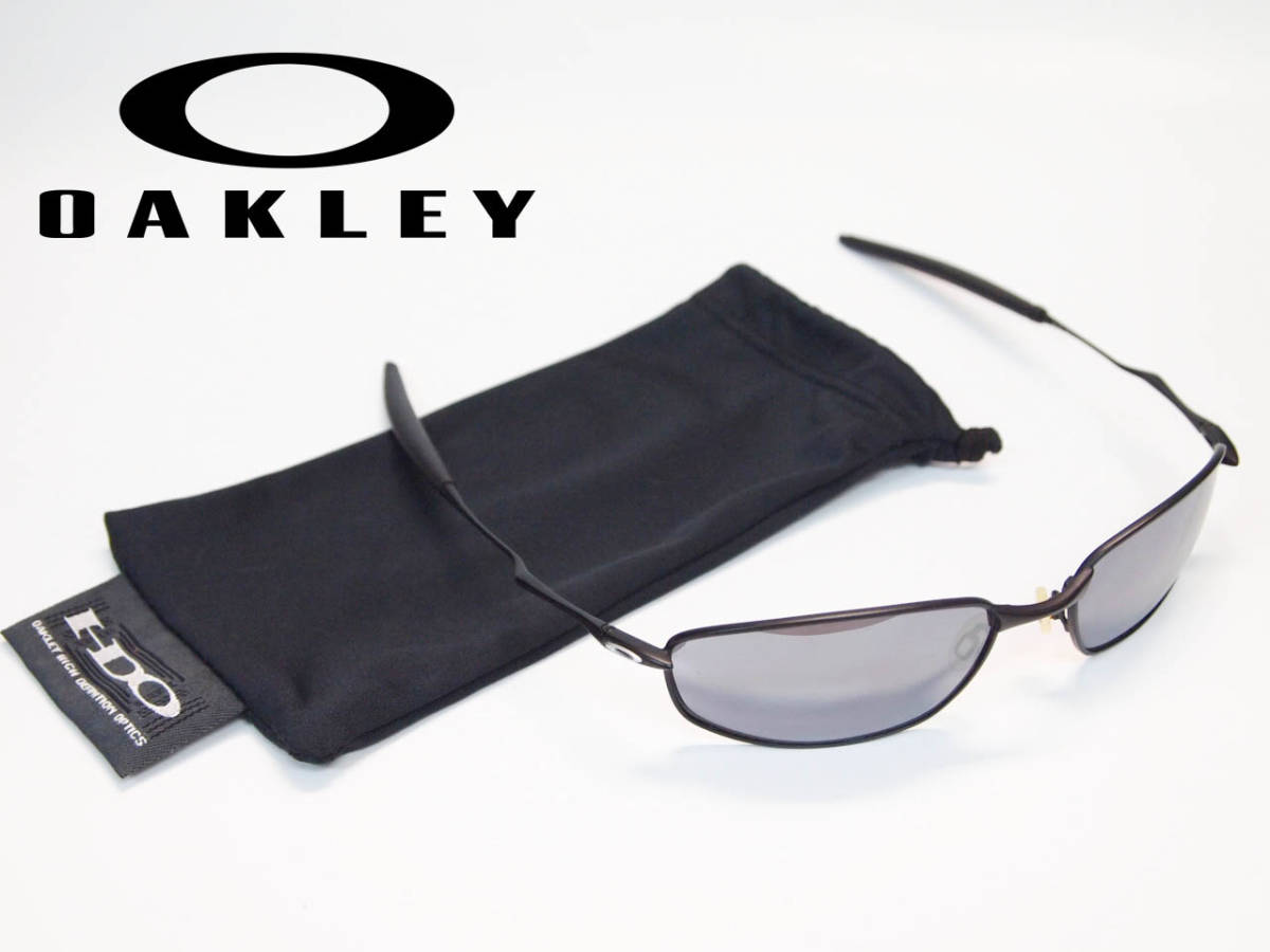 OAKLEY ◆ オークリー サングラス Whisker ウィスカー 05-715 金属フレーム フルリム◆ブラック